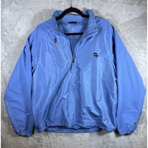 Zero Restriction Pullover Mens Large Blue Quarter Zip Golf Windbreaker Jacket